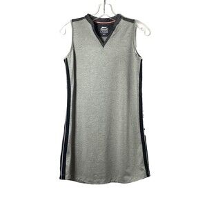 Slazenger Side Stripe Golf Mini Dress Junior Size XL Gray Tones Heather Pattern